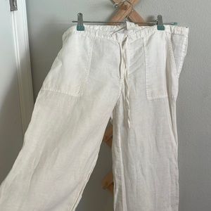 Wide leg 100% linen lightweight pants LIKE NEW